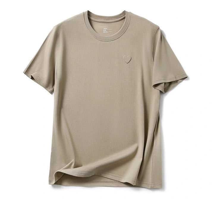 Love Embossed Cotton T-Shirt – Casual Unisex Streetwear Tee - AllTrendMart - image 3
