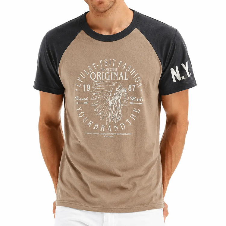 Men’s Washed Vintage Graphic T-Shirt – Retro Cotton Casual Tee men-tshirt AllTrendMart